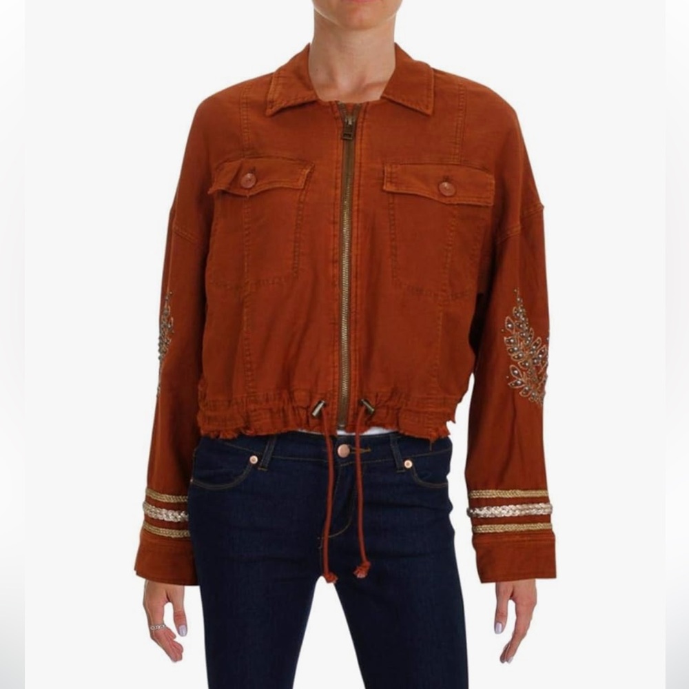 Free People Embellished Jacket